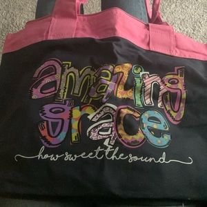 new Amazing Grace zip up tote